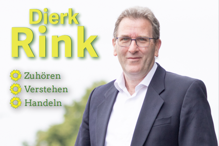 Aktueller Flyer unseres Bürgermeisterkandidaten Dierk Rink